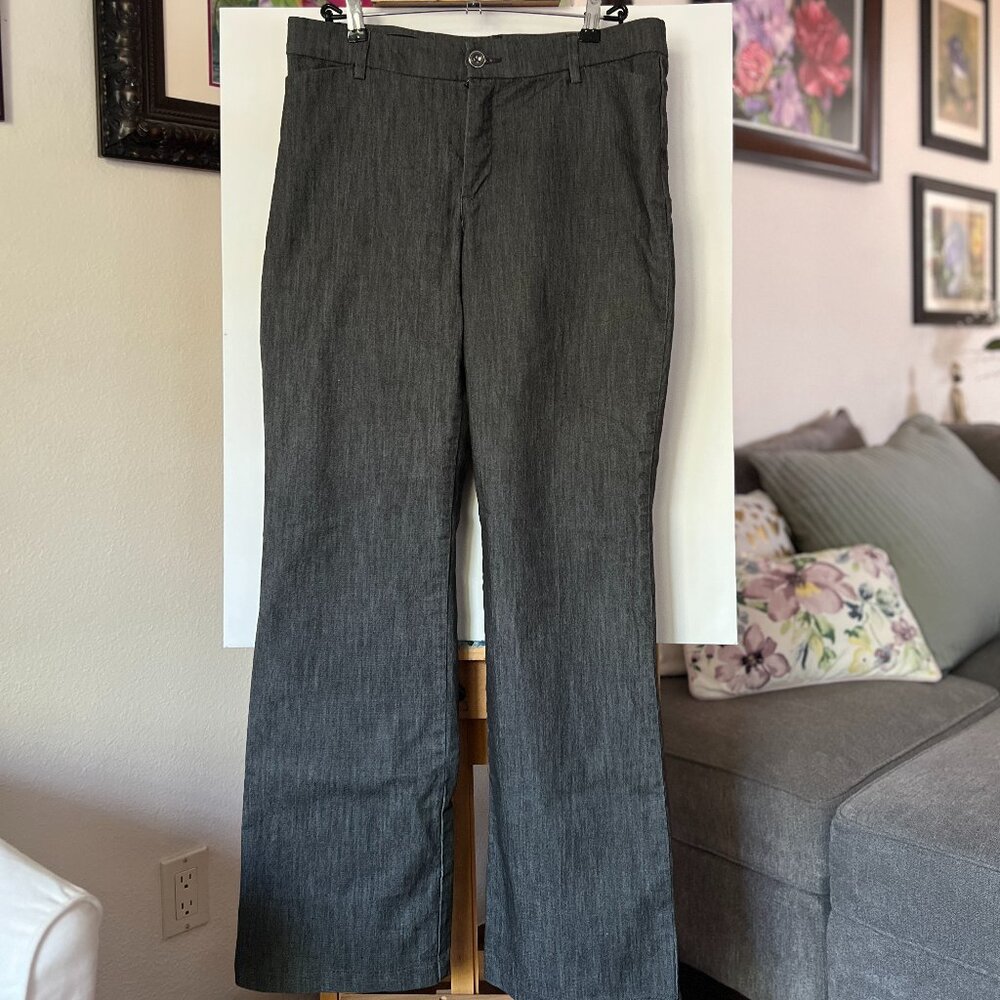 Lee Women's Ultra Lux Comfort with Flex Motion Trouser Pant in Carbon Rinse - Picture 2 of 10